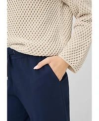 Olsen Women's Chenille Novelty Mock Neck Sweater