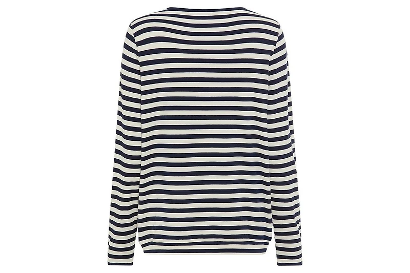 Olsen Women's Embellished Diagonal Striped T-Shirt