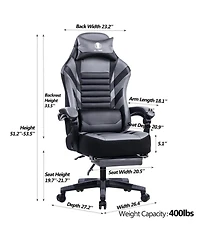 Boyel Living Seat Height Adjustable Swivel Racing Office Computer Ergonomic Video Game Chair
