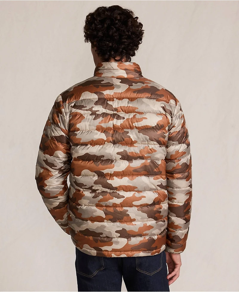 Lands' End Men's Wanderweight Packable Print Down Jacket