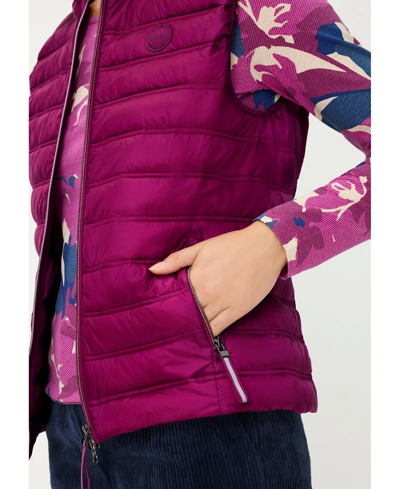 Olsen Women's 2-in-1 Reversible Quilted Vest