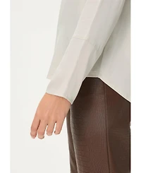 Olsen Women's Mixed Media Blouse