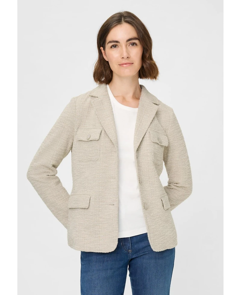 Olsen Women's Sparkly Tweed Blazer