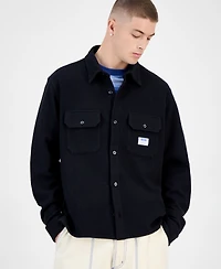 Hugo Boss Ekynone Oversized Long Sleeve Corduroy Button-Front Shirt-Jacket