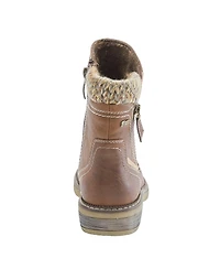 Spring Step Wibea Slouch Shaft Water-Resistant Booties with Sweater Cuff & Shock-Absorbing Sole