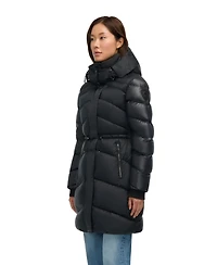 Pajar Women's Saturn Mid-Length Quilted Puffer with Removable Hood