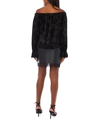 Vince Camuto Women's Ruffle Neck Off-Shoulder Top