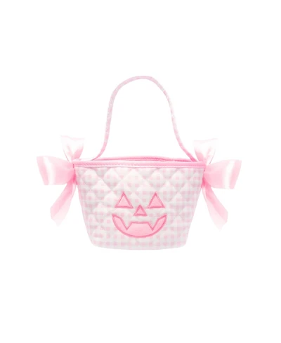 Bits & Bows Petite Halloween Girls' Bow Pumpkin Tote in Pink