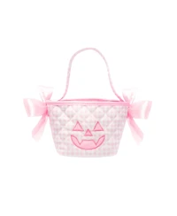 Bits & Bows Petite Halloween Girls' Bow Pumpkin Tote in Pink