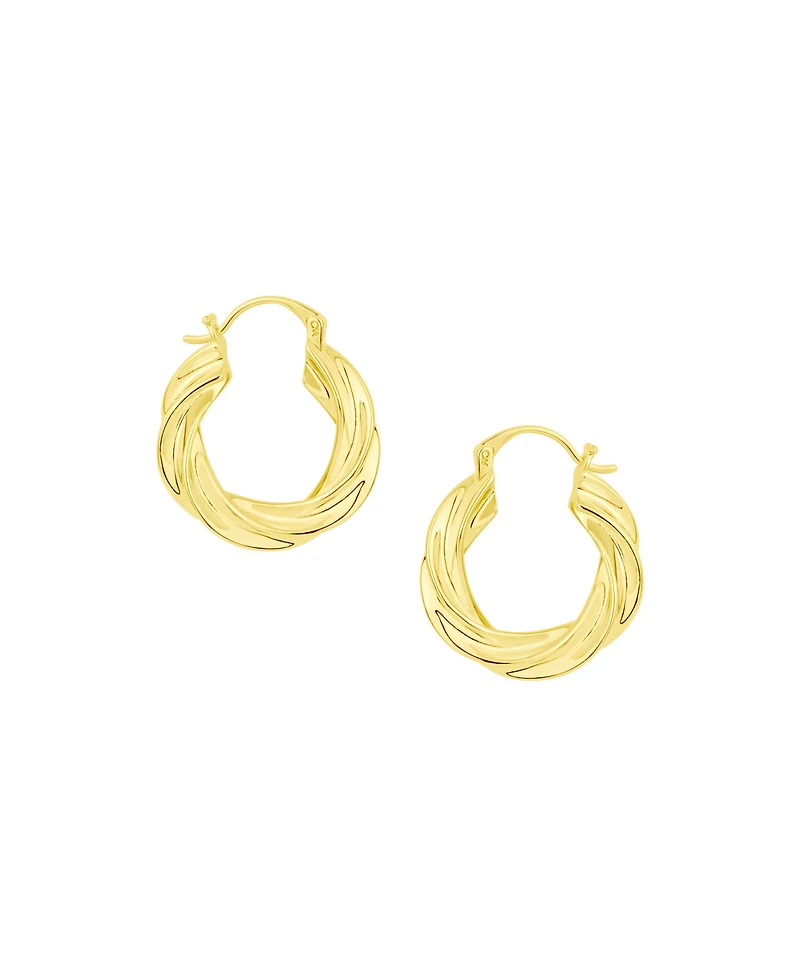 And Now This Twisted Hoop Earrings