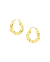 And Now This Twisted Hoop Earrings