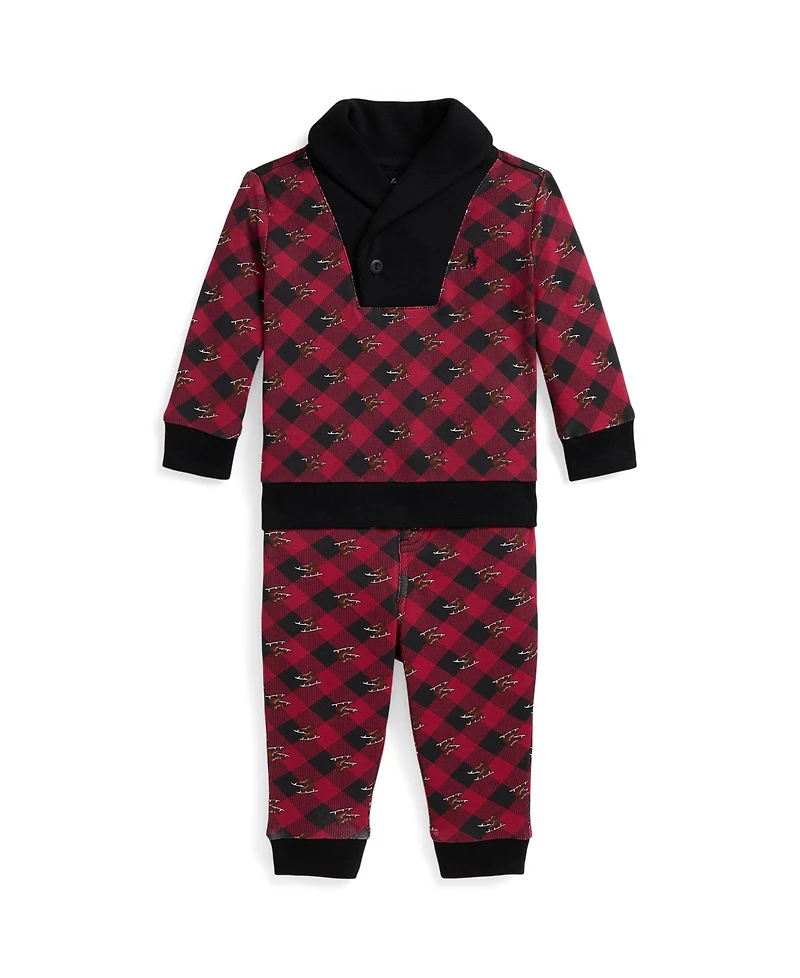 Polo Ralph Lauren Baby Boys 2-Piece Pull-On Top and Pants Set