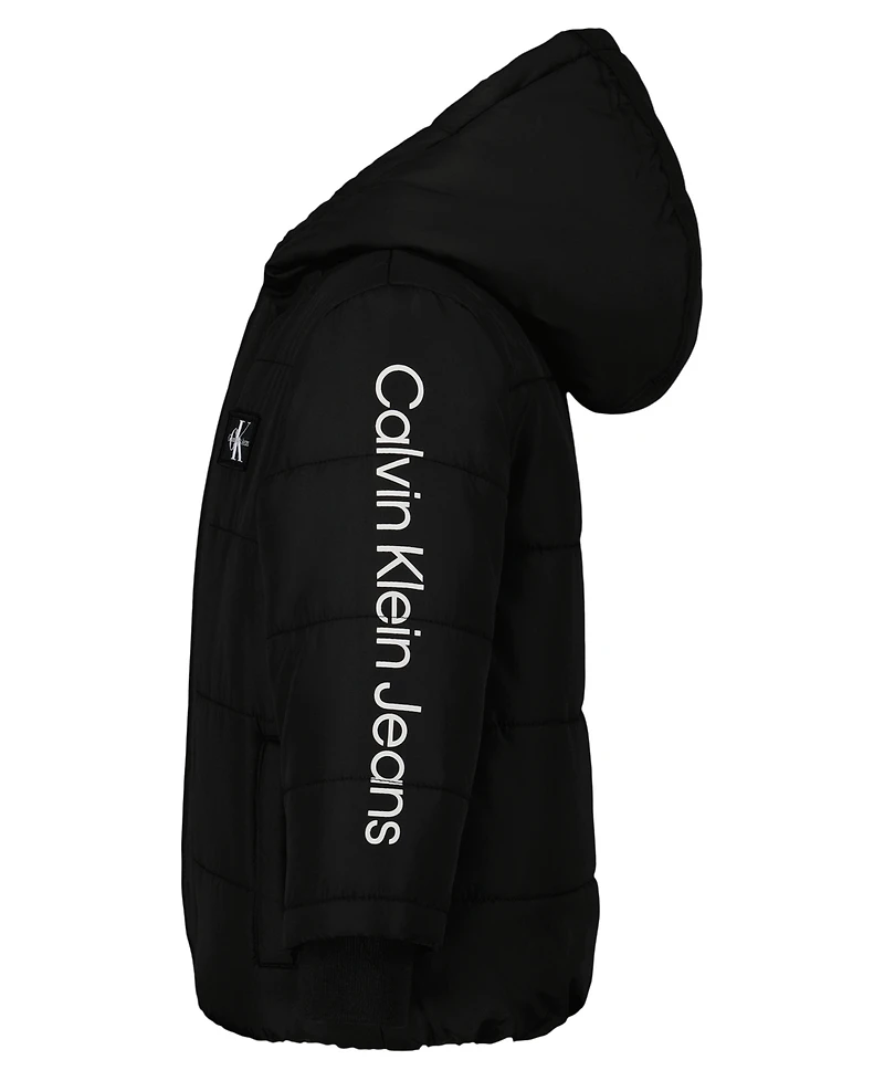 Calvin Klein Baby Boys Ckj Wordmark Puffer Jacket