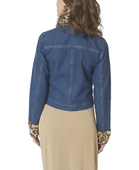 Central Park West Women's Gia Denim And Fur Jacket
