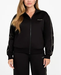 Guess Women's High Neck Full-Zip Sweatshirt