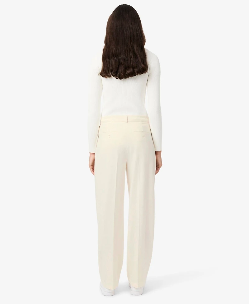 Lacoste Usa Women's Oversized Wide Leg Trousers