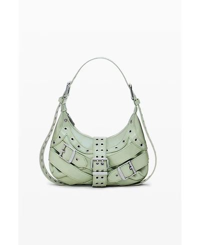 Desigual Women's Medium faux leather bag with buckles