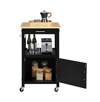 Yaheetech 35" H Kitchen Island Cart Storage Rolling
