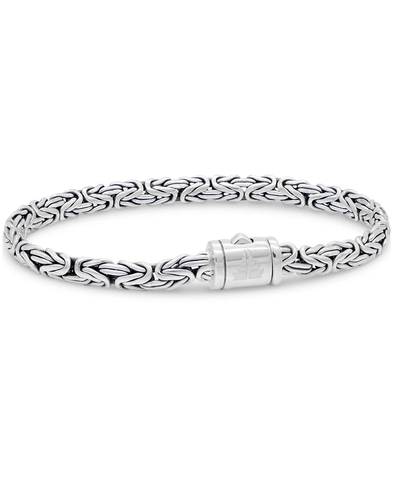 Devata Borobudur Oval 5mm Chain Bracelet in Sterling Silver