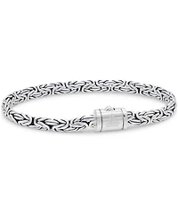 Devata Borobudur Oval 5mm Chain Bracelet in Sterling Silver