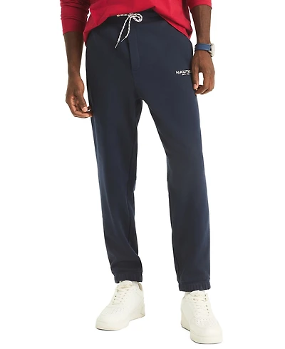 Nautica Men's Fleece Side Knit Tape Elasticated Hem Jogger