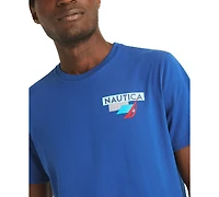 Nautica Men's Crewneck Geo Sailing T-Shirt