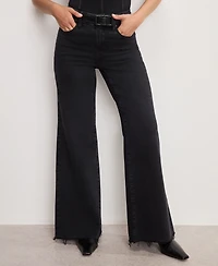 Good American Women's Wide-Leg High-Rise Jeans