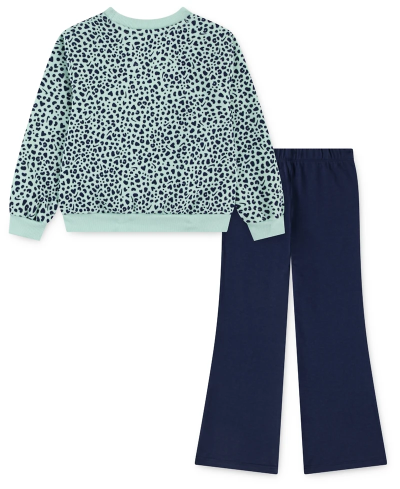 Nike Toddlers & Little Girls 4T-6X 2-Piece Kick Flare Printed Top and Leggings Set