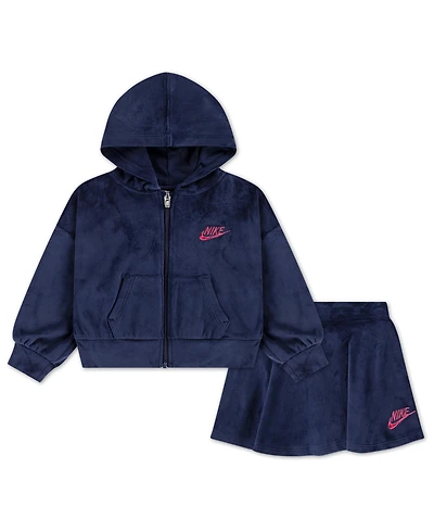 Nike Toddler Girls 2T-4T Velour Scooter 2-Piece Set