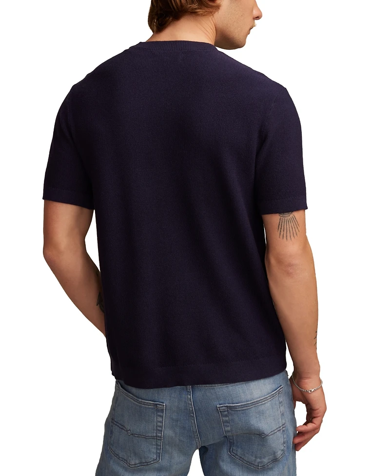 Lucky Brand Men's Short Sleeve Crewneck Sweater