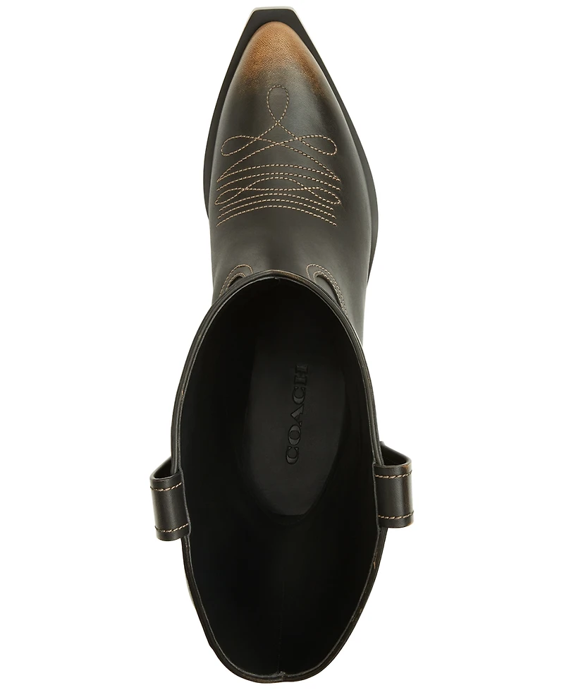 Coach Women's Aria Cowboy Slip-On Tall Boots