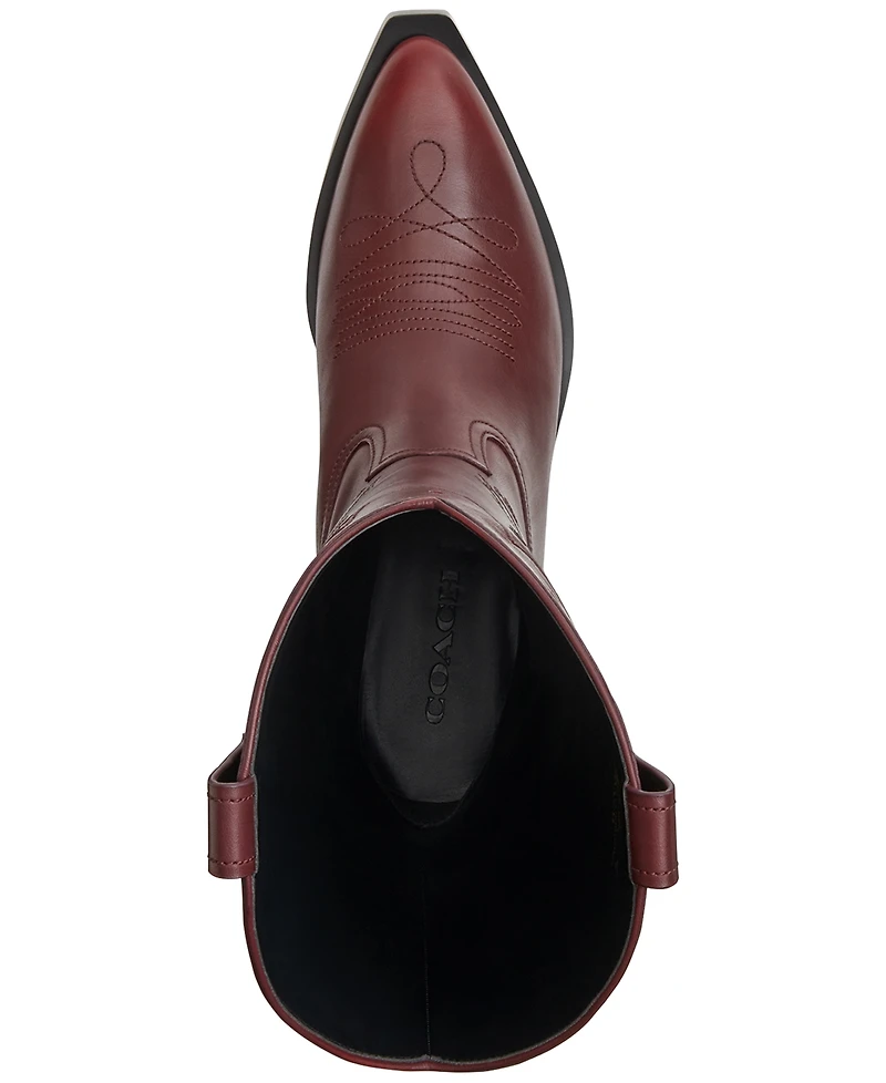 Coach Women's Aria Cowboy Slip-On Tall Boots