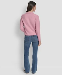 Dkny Jeans Petite Pullover Polo Sweater