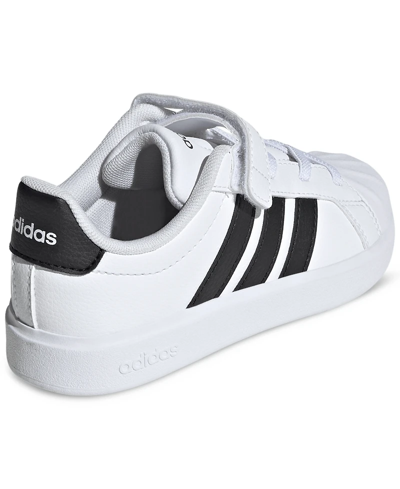 Adidas Little Kids Street Talk Elastic Lace Stay-Put Closure Casual Sneakers from Finish Line