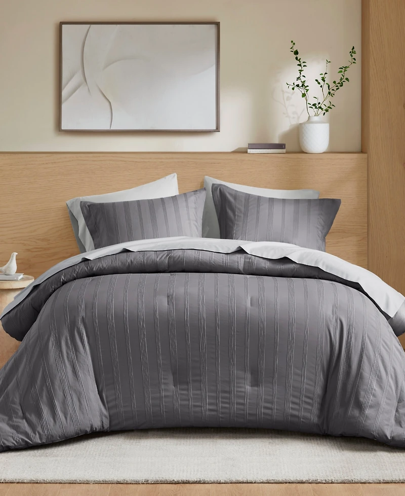510 Design Logan Woven Striped 7-Pc. Comforter Set, California King