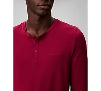 Calvin Klein Men's Henley Neck Sleep Top