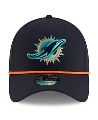 New Era Men's Navy Miami Dolphins 2025 Nfl Rivalries Sideline 39THIRTY Flex Hat