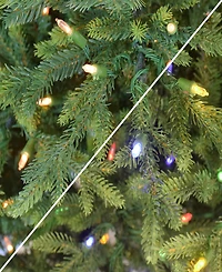 9' Pre-Lit Slim Balsam Fir Tree with 700 Color Select Led Lights, 5285 Tips