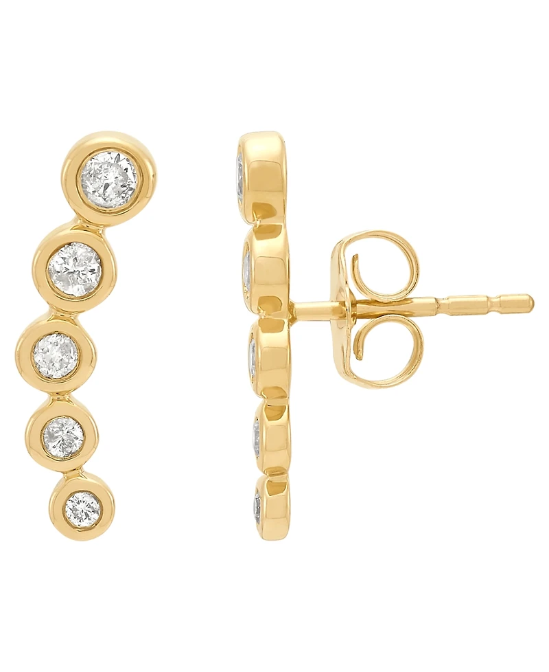 Macy's Diamond Stud Earrings (1/4 ct. t.w.) in 14K Yellow Gold