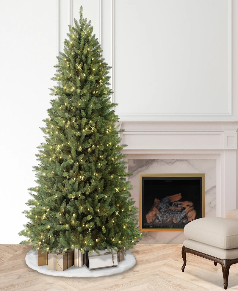 Puleo 7.5FT Pre-Lit Elegant Series Franklin Fir Artificial Christmas Tree
