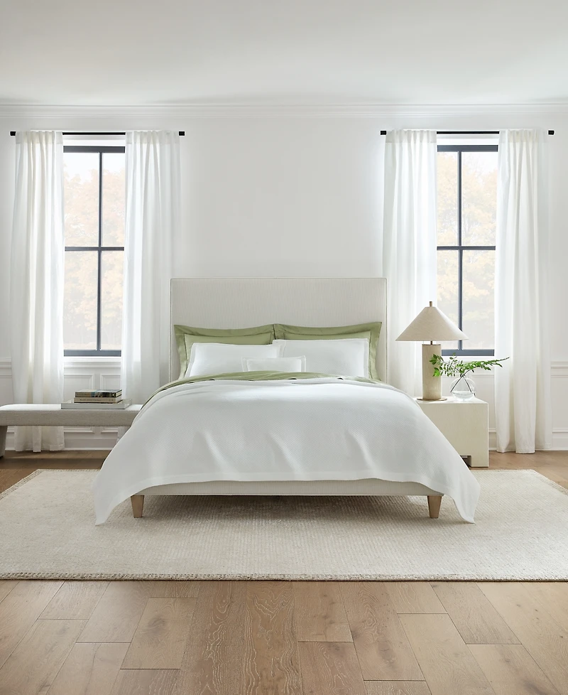 Sferra Rombo Cotton Coverlet, Full/Queen