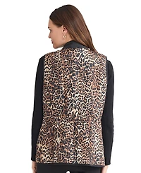Jones New York Women's Zip-Front Quilted Vest Jacket