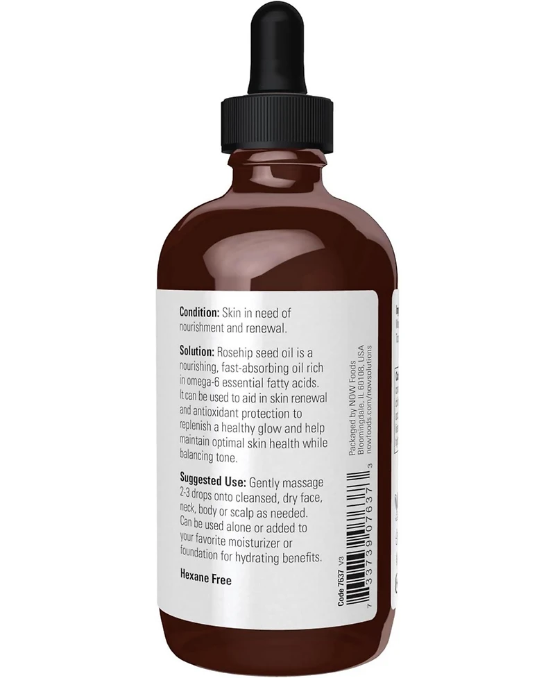 Now Foods Rose hip seed oil ,4 Oz