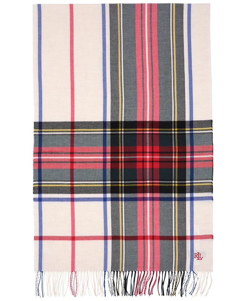 Lauren Ralph Lauren Exploded Plaid Pattern Scarf