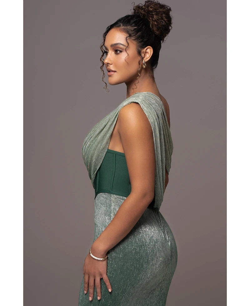 Jluxlabel Women's Celestina Draped Maxi Dress