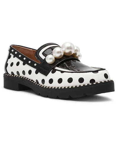Betsey Johnson Women's Harloe Embellished Low Heel Loafers