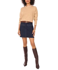 Vince Camuto Women's Tipped Crewneck Sweater