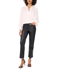 Vince Camuto Women's V-Neck Long Sleeve Top