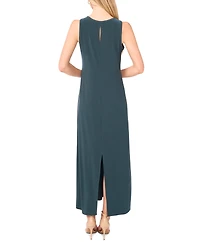 Vince Camuto Women's Sleeveless Keyhole-Back Crewneck Maxi Dress