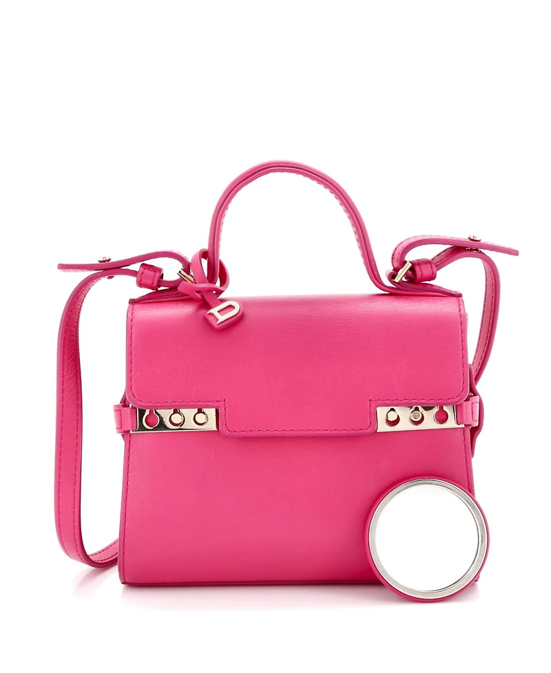 Pre-Owned Delvaux Mini Tempete Top Handle Bag Leather